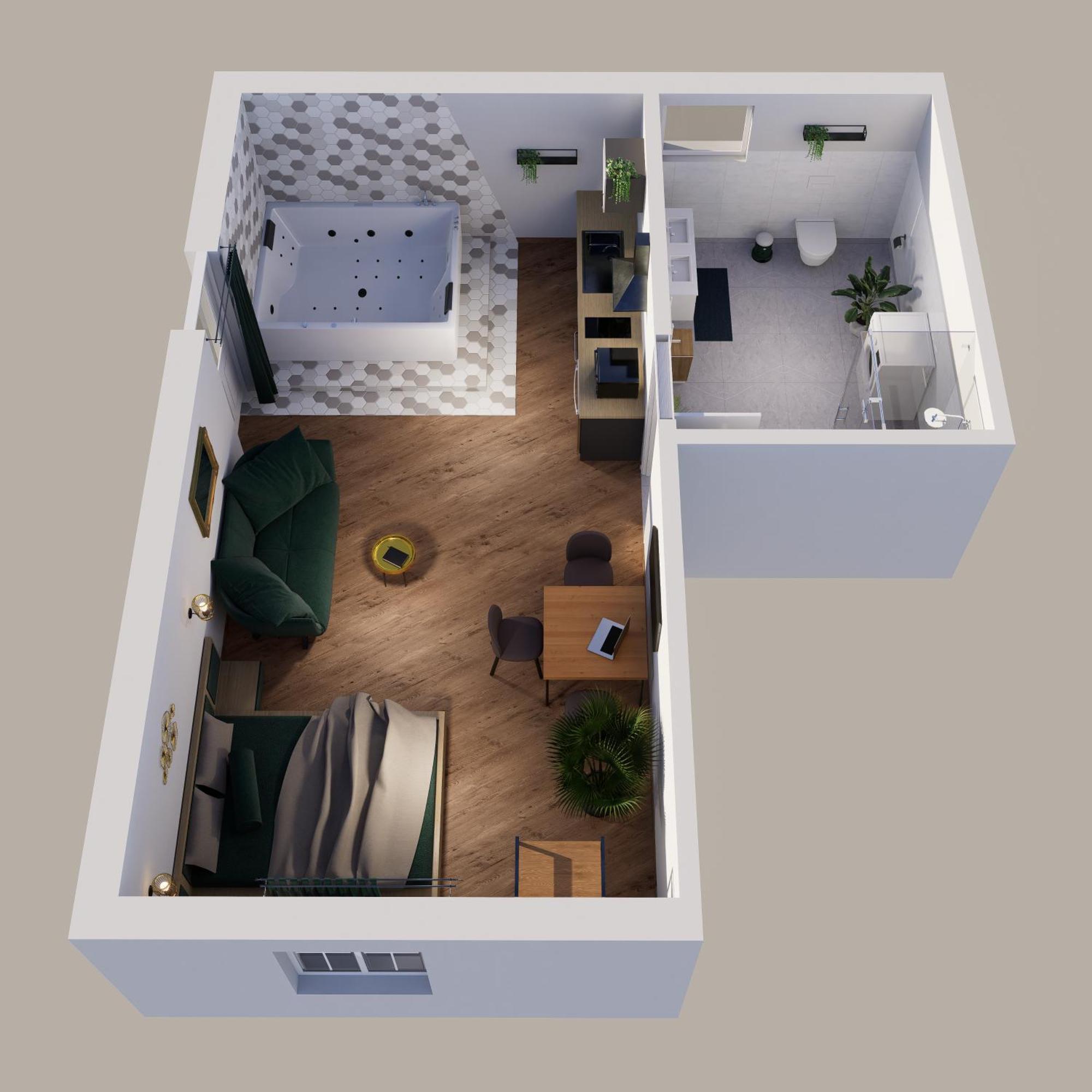 L'Oasis Tropicale, Jacuzzi, Love Room Roppenheim Luaran gambar